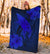 Hawaii Whale Swim Poly Blue Premium Blanket - Polynesian Pride