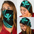 Hawaiian Bandana Kanaka Polynesian Bandana 3-Pack - Circle Style Turquoise - Polynesian Pride