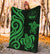 Marshall Islands Premium Blanket - Tentacle Turtle Green - Polynesian Pride