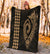 Hawaii Kakau Makau Fish Hook Polynesian Premium Blanket - Gold - Polynesian Pride