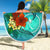 Chuuk State Beach Blanket - Tropical Flowers Style - Polynesian Pride