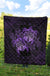 Hawaii Premium Quilt - Turtle Strong Pattern Hibiscus Plumeria Violet AH - Polynesian Pride