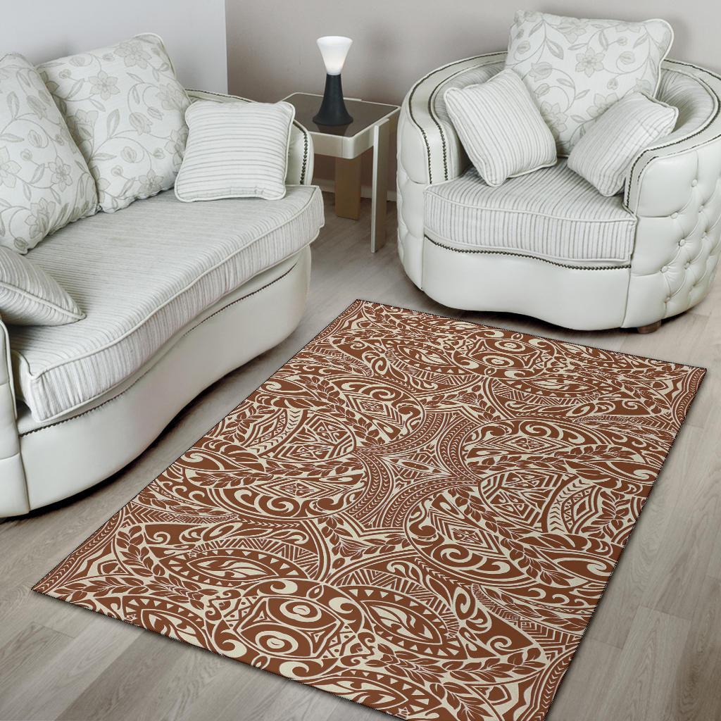 Polynesian Brown Area Rug - Polynesian Pride