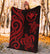 Polynesian Hawaii Premium Blanket - Red Tentacle Turtle - Polynesian Pride