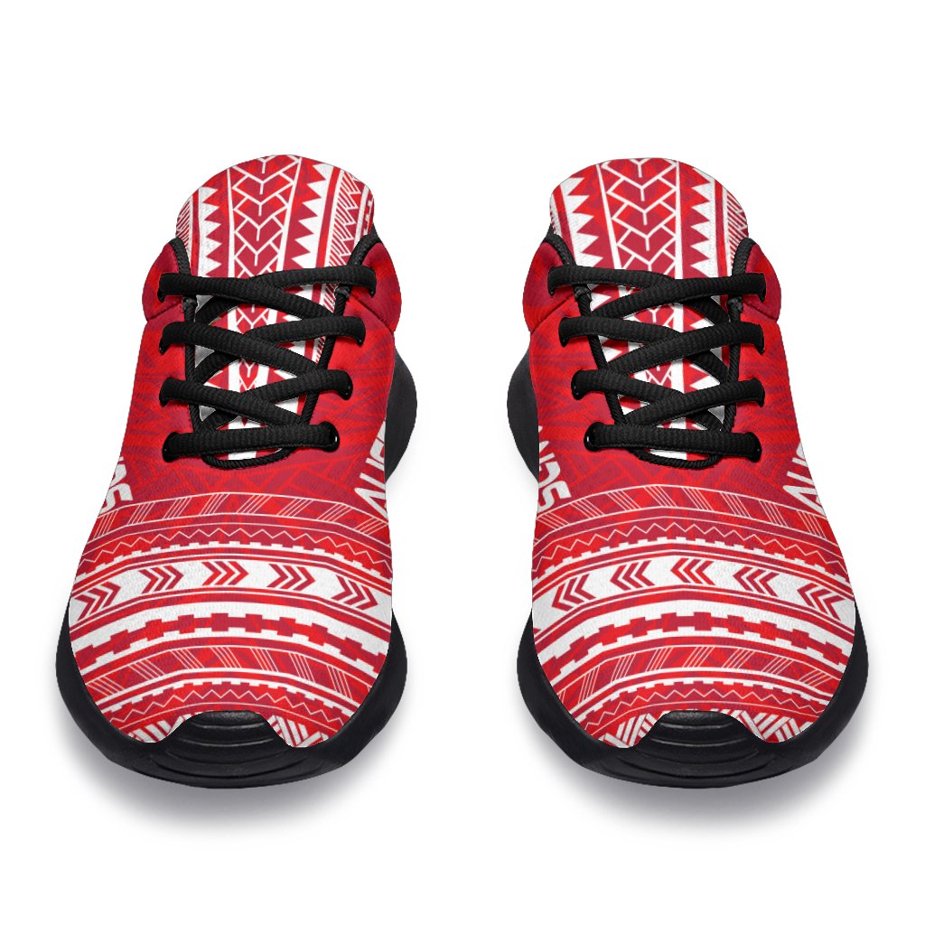 Austral Islands Sporty Sneakers - Polynesian Chief Flag Version - Polynesian Pride