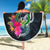 Pohnpei Micronesia Custom Personalised Beach Blanket - Tropical Flower - Polynesian Pride
