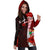 Fiji Polynesian Custom Personalised Hoodie Dress - Coat Of Arm With Hibiscus - Polynesian Pride