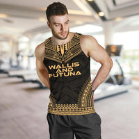 Wallis And Futuna Men's Tank Top - Polynesian Chief Gold Version - Polynesian Pride