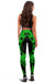 New Caledonia Women Leggings Polynesian Pattern Green - Polynesian Pride