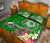 FSM Custom Personalised Quilt Bed Set - Turtle Plumeria (Green) - Polynesian Pride