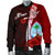 Guam Polynesian Custom Personalised Men's Bomber Jacket - Coat Of Arm With Hibiscus - Polynesian Pride