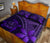 Hawaiian Turtle Plumeria Kakau Polynesian Quilt Bedding Set Purple - Polynesian Pride