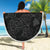 Turtle Hibiscus Map Grey Beach Blanket - Polynesian Pride