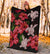 Hawaii Red Hibiscus Turtle Premium Blanket - AH - Ray Style - Polynesian Pride