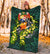 Tonga Polynesian Premium Blanket - Ti Leaf Lei Turtle - Polynesian Pride