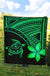 Hawaii Quilt - Hawaii Turtle Plumeria Quilt Green - Polynesian Pride