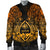 Guam Polynesian Men Bomber Jacket - Gold Turtle Homeland - Polynesian Pride