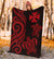 Wallis and Futuna Premium Blanket - Red Tentacle Turtle - Polynesian Pride