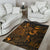 Guam Area Rugs Turtle Hibiscus Gold - Polynesian Pride