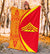 Hawaii Premium Blanket Mauna Kea Polynesian - Circle Style Red And Yellow - Polynesian Pride