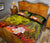 Tahiti Custom Personalised Quilt Bed Set - Humpback Whale with Tropical Flowers (Yellow) - Polynesian Pride