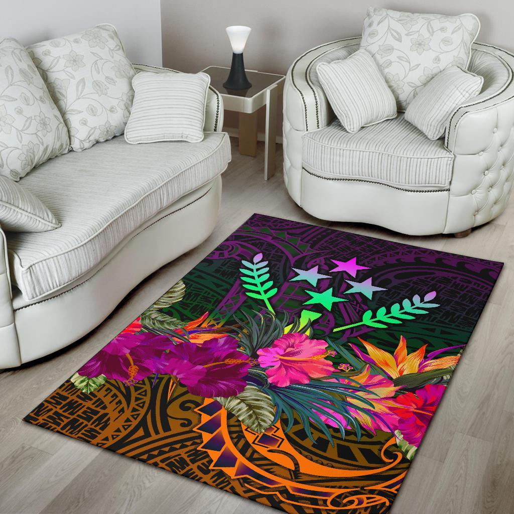 Kosrae Area Rug - Summer Hibiscus - Polynesian Pride