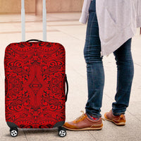 Polynesian Culture Red Luggage Covers - Polynesian Pride