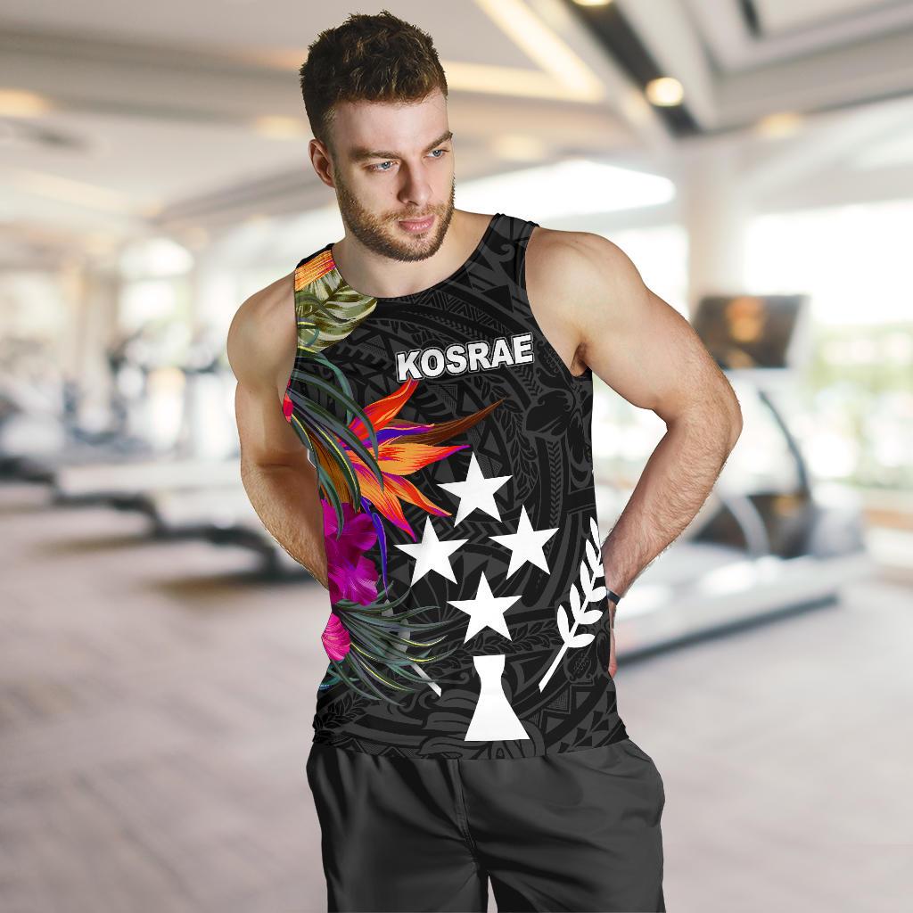 Kosrae Men's Tank Top - Polynesian Hibiscus Pattern - Polynesian Pride