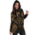 Kosrae Polynesian Hoodie Dress Map Gold - Polynesian Pride