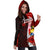 Tonga Polynesian Hoodie Dress - Coat Of Arm With Hibiscus - Polynesian Pride