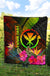 Polynesian Hawaii Kanaka Maoli Polynesian Personalised Premium Quilt - Hibiscus and Banana Leaves - Polynesian Pride