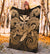 Hawaii Turtle Wave Polynesian Premium Blanket - Hey Style Gold - Polynesian Pride