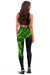 Cook Islands Polynesian Women's Leggings - Green Turtle - Polynesian Pride