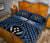 Kosrae Personalised Quilt Bed Set - Kosrae Flag In Polynesian Tattoo Style (Blue) - Polynesian Pride