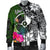 Yap Men Bomber Jacket - Turtle Plumeria Banana Leaf - Polynesian Pride