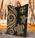 Fiji Polynesian Premium Blanket - Gold Tentacle Turtle - Polynesian Pride