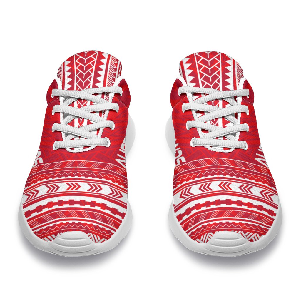 Austral Islands Sporty Sneakers - Polynesian Chief Flag Version - Polynesian Pride