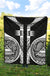 American Samoa Polynesian Premium Quilt - American Samoa Seal Armor Tattoo Black - Polynesian Pride