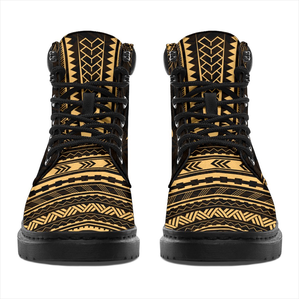 Yap Leather Boots - Polynesian Gold Chief Version - Polynesian Pride