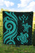 Kosrae Premium Quilt - Turquoise Tentacle Turtle - Polynesian Pride