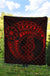 Polynesian Quilt - Polynesian Red Seahorse Tattoo - Polynesian Pride