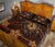 Hawaii Mix Polynesian Turtle Plumeria Quilt Bed Set - AH - Nick Style - Orange - Polynesian Pride