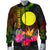 Palau Polynesian Personalised Men's Bomber Jacket - Hibiscus and Banana Leaves - Polynesian Pride