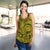 Polynesian Maori Lauhala Yellow Women's Racerback Tank Top - Polynesian Pride