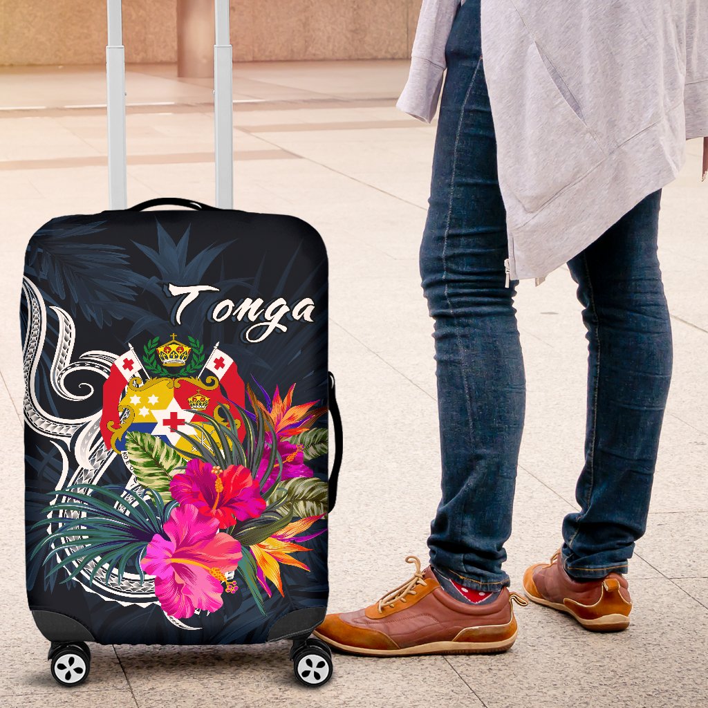 Tonga Polynesian Luggage Covers - Tropical Flower - Polynesian Pride