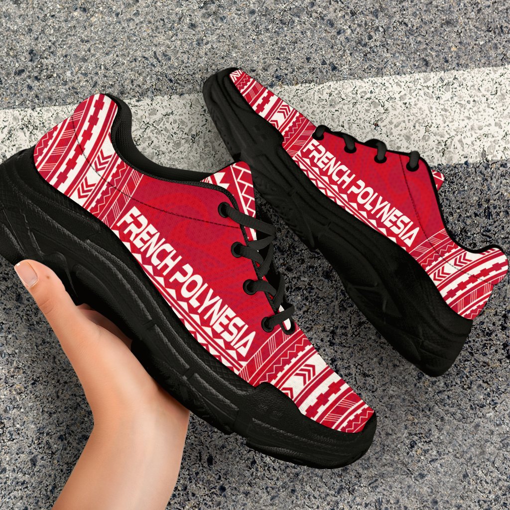 French Polynesia Chunky Sneakers - Polynesian Chief Flag Version - Polynesian Pride
