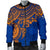 Marshall Islands Polynesian Bomber Jacket (Men) - Blue Turtle - Polynesian Pride