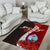 Guam Polynesian Custom Personalised Area Rug - Coat Of Arm With Hibiscus - Polynesian Pride