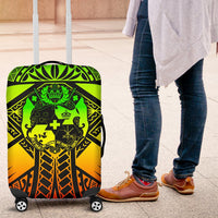 Tonga Polynesian Luggage Covers - Tonga Reggae Seal with Polynesian tattoo - Polynesian Pride