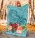 Polynesian Turtle And Hibiscus Premium Blanket - Polynesian Pride